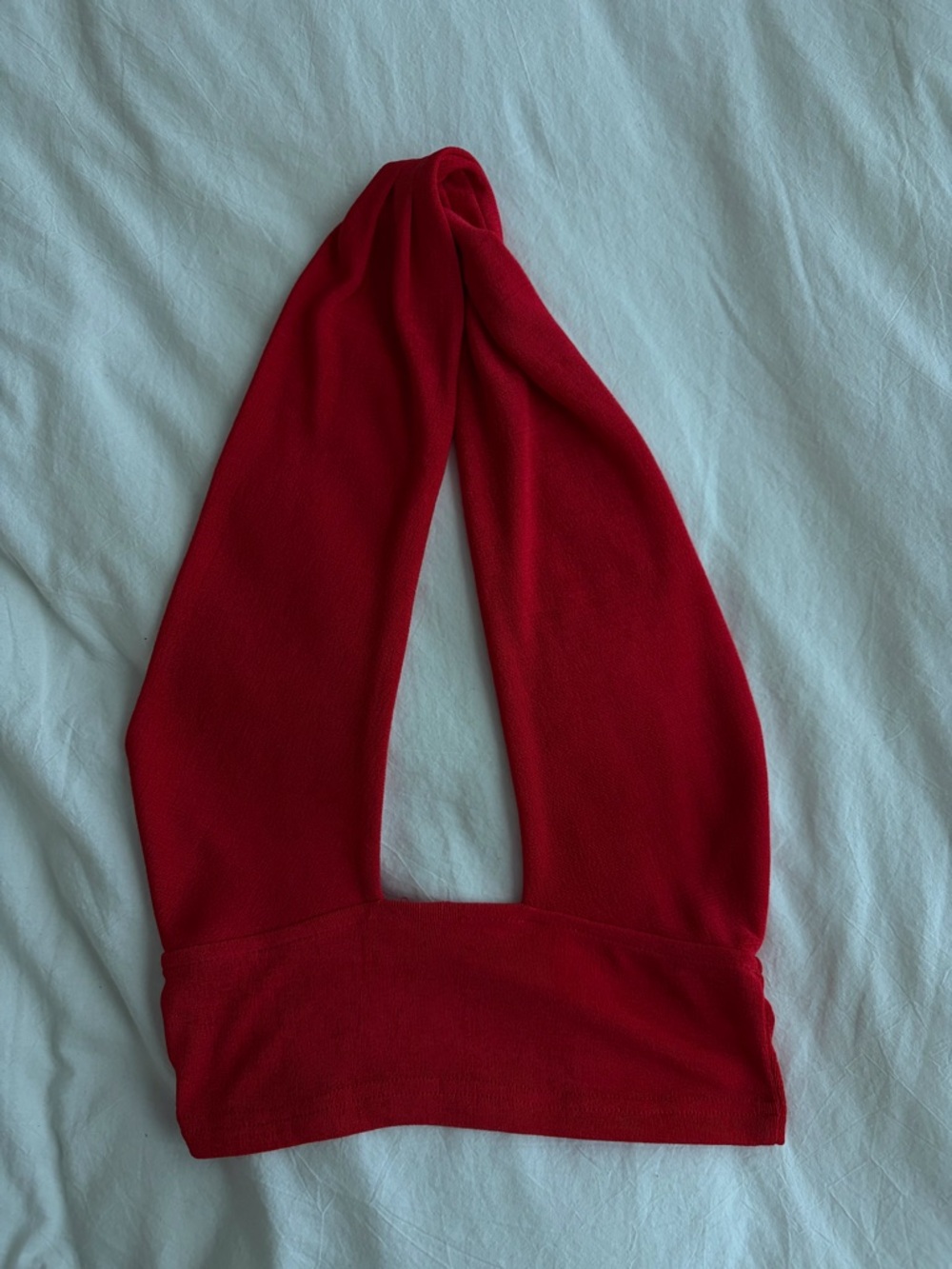 Delicious Red Halter Crop Tank